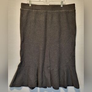 Torrid Elegant Charcoal Gray Flared Skirt NWOT SIZE 2 18/20